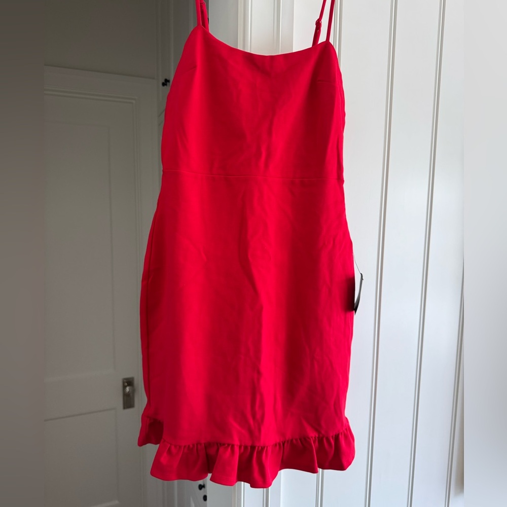Lulu's Red Mini Formal Dress